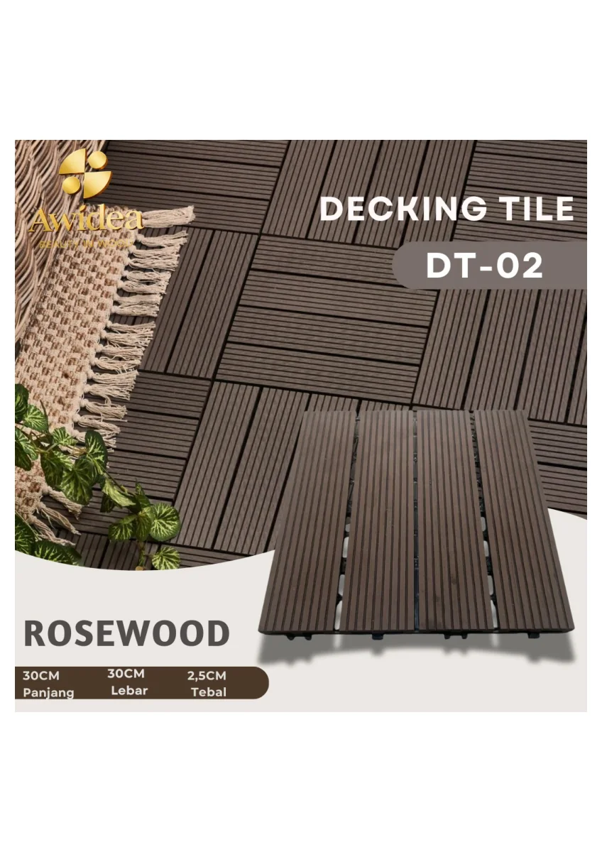 Decking Tile AWIDEA DT-02 Rosewood