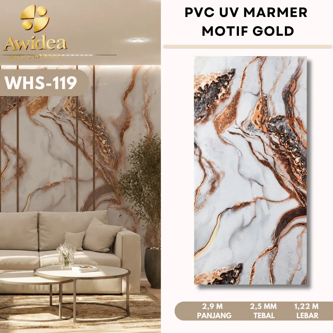 PVC UV Marmer AWIDEA WHS-119