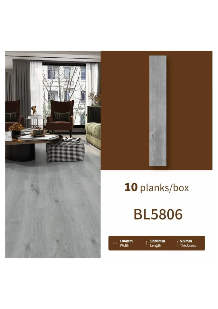 SPC 5.5mm AWIDEA BL5806 Cool Ash Grey
