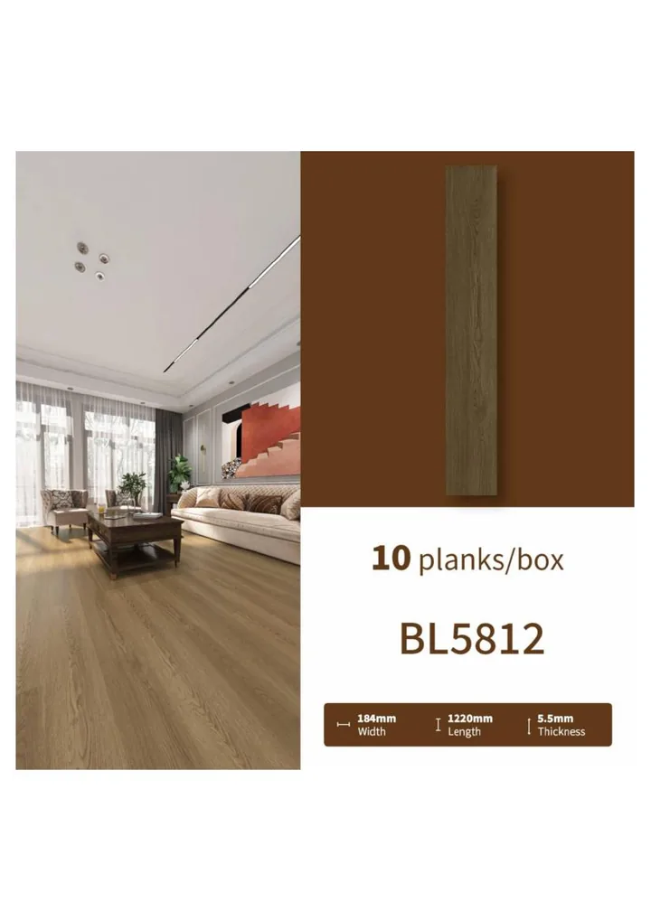 SPC 5.5mm AWIDEA BL5812 Warm Taupe Brown