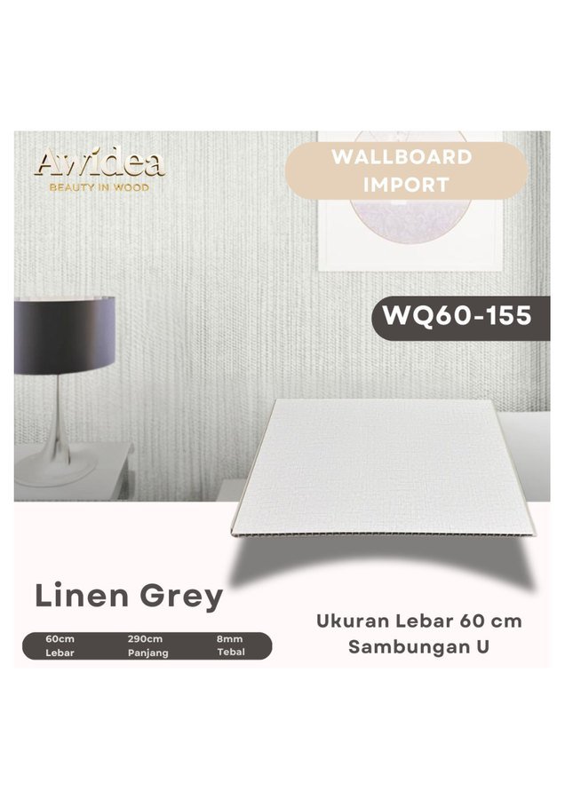 Wallboard AWIDEA WQ60-155 Linen Grey