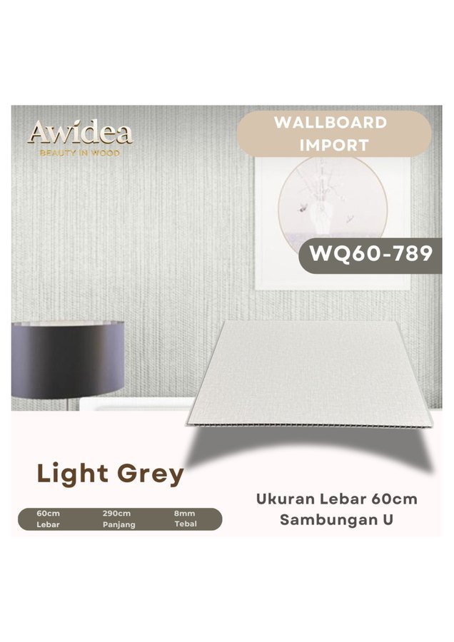 Wallboard AWIDEA WQ60-789 Light Grey