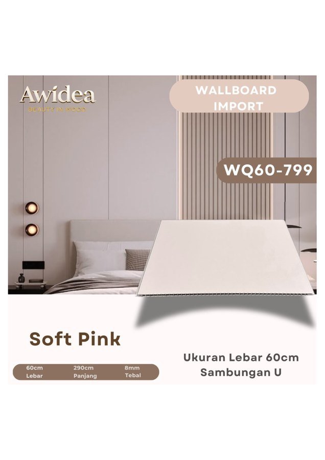 Wallboard AWIDEA WQ60-799 Soft Pink
