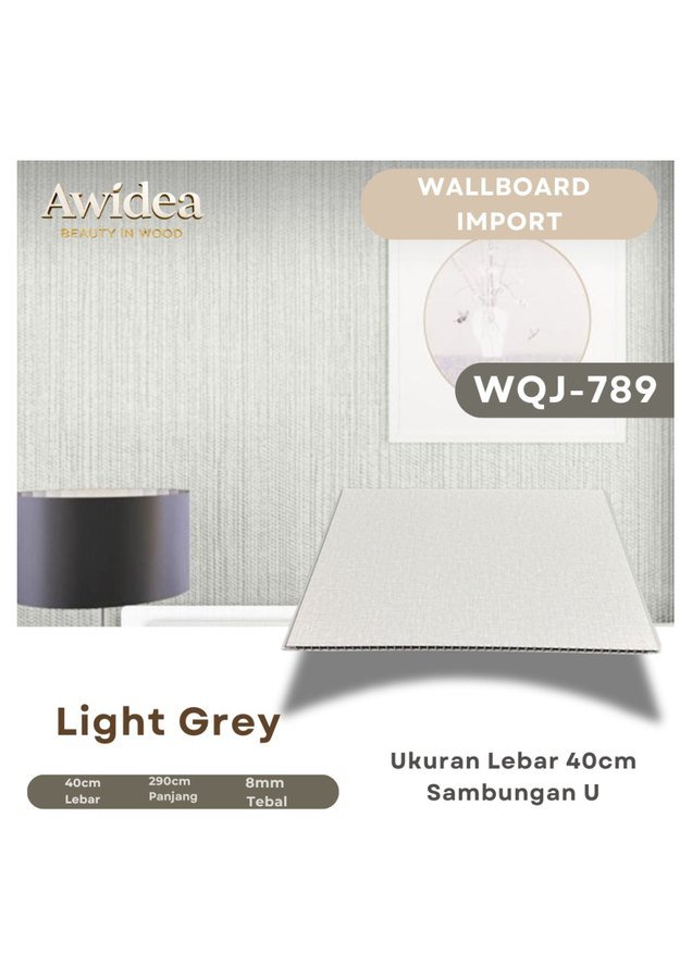Wallboard AWIDEA WQJ-789 Light Grey