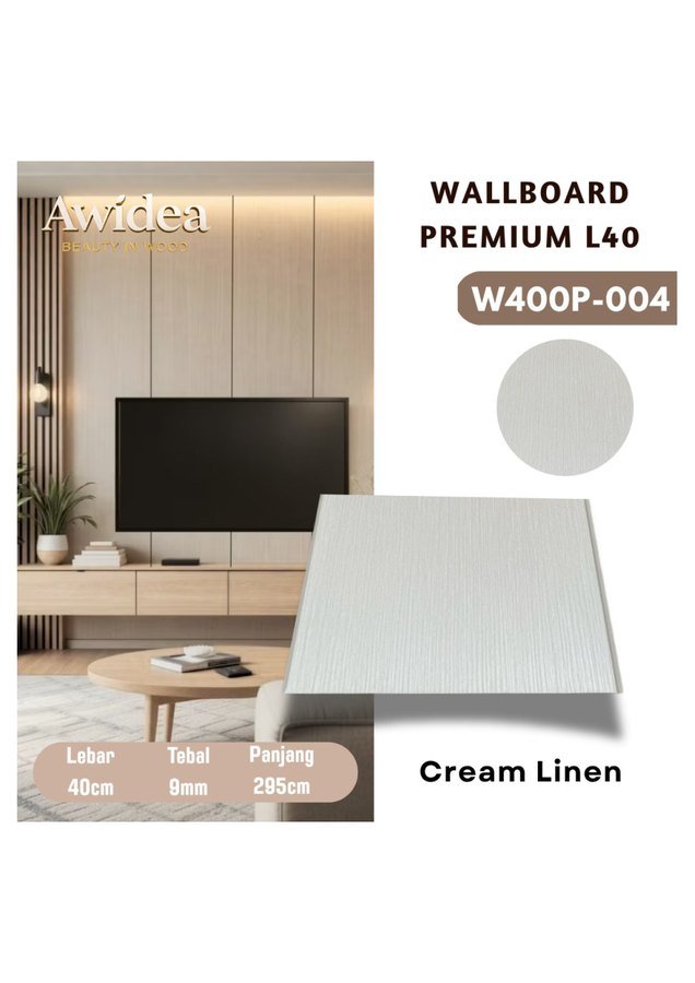 Wallboard AWIDEA W400P-004 Cream Linen