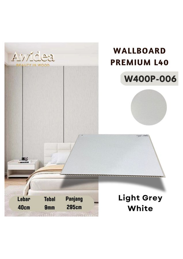 Wallboard AWIDEA W400P-006 Light Grey White