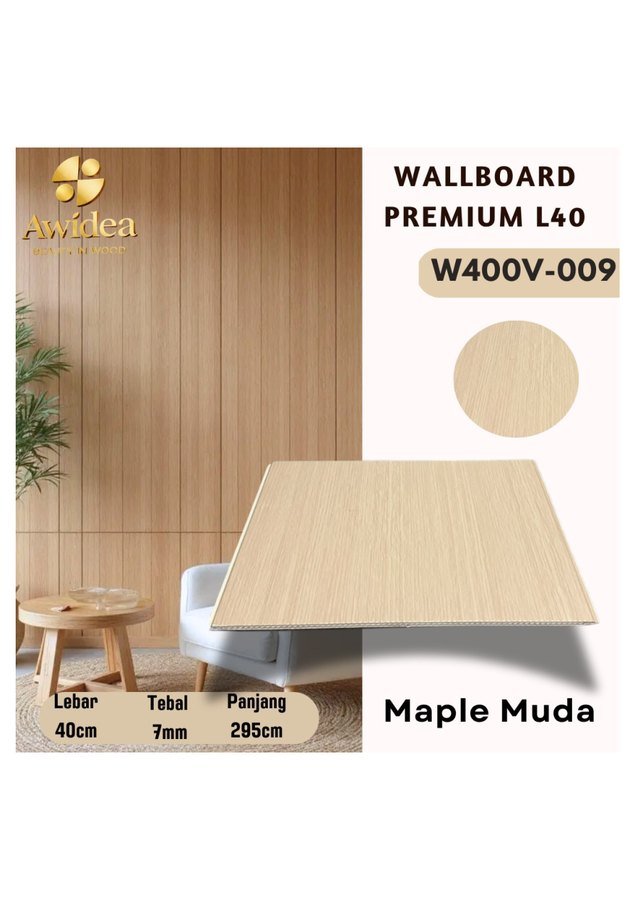 Wallboard AWIDEA W400V-009 Maple Muda
