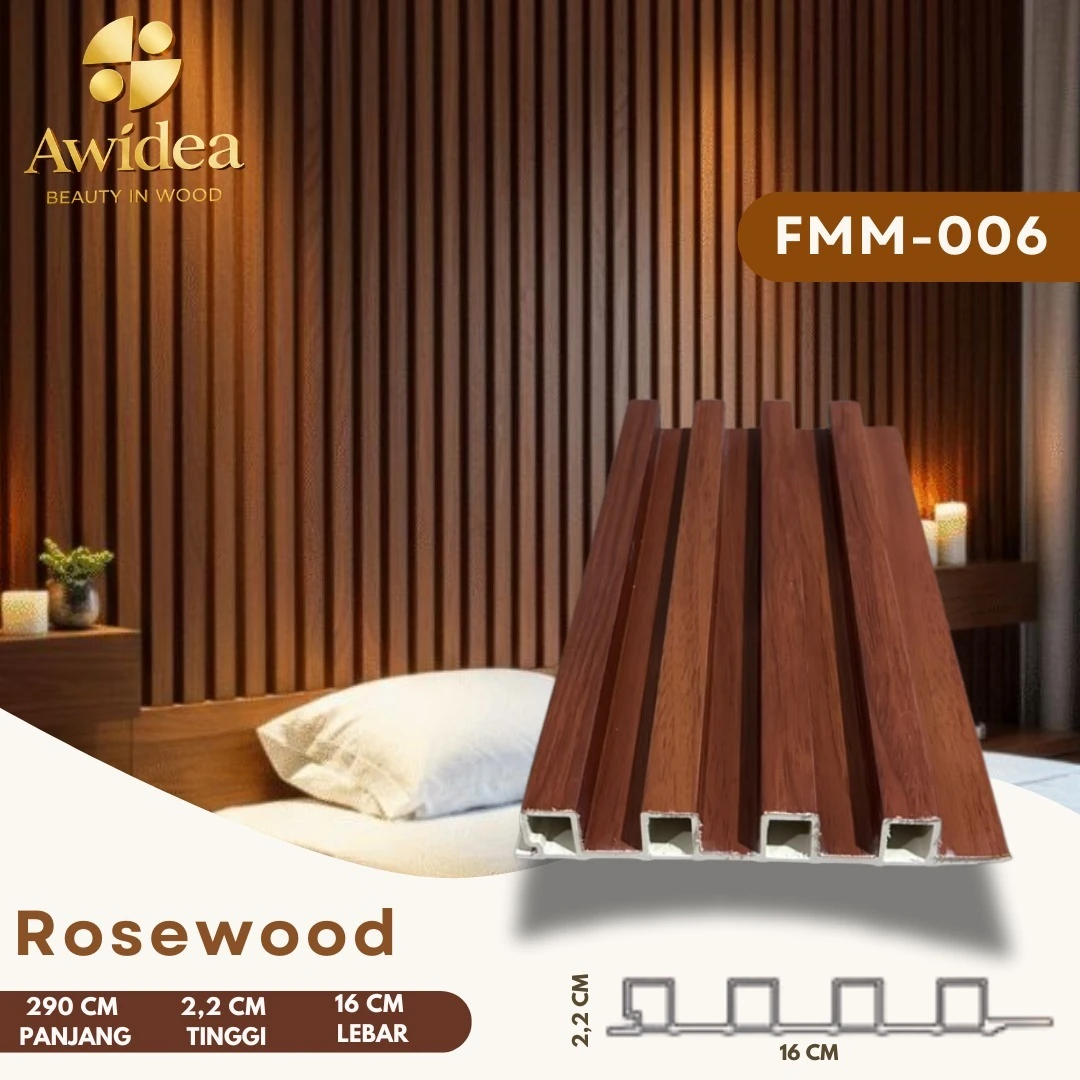 FMM-006 Rosewood - WPC Indoor 16 cm FMM/FMS AWIDEA