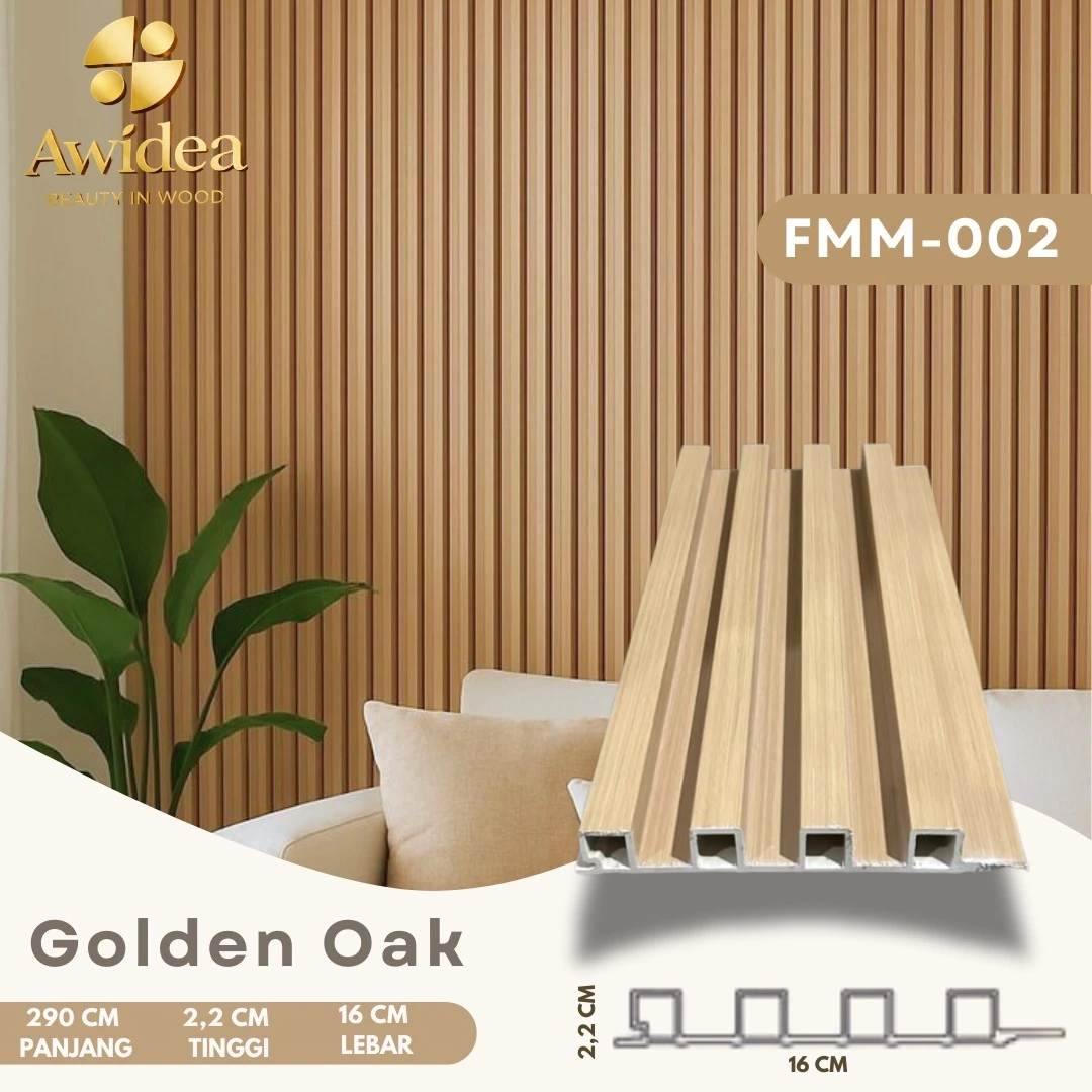 FMM-002 Golden Oak - WPC Indoor 16 cm FMM/FMS AWIDEA