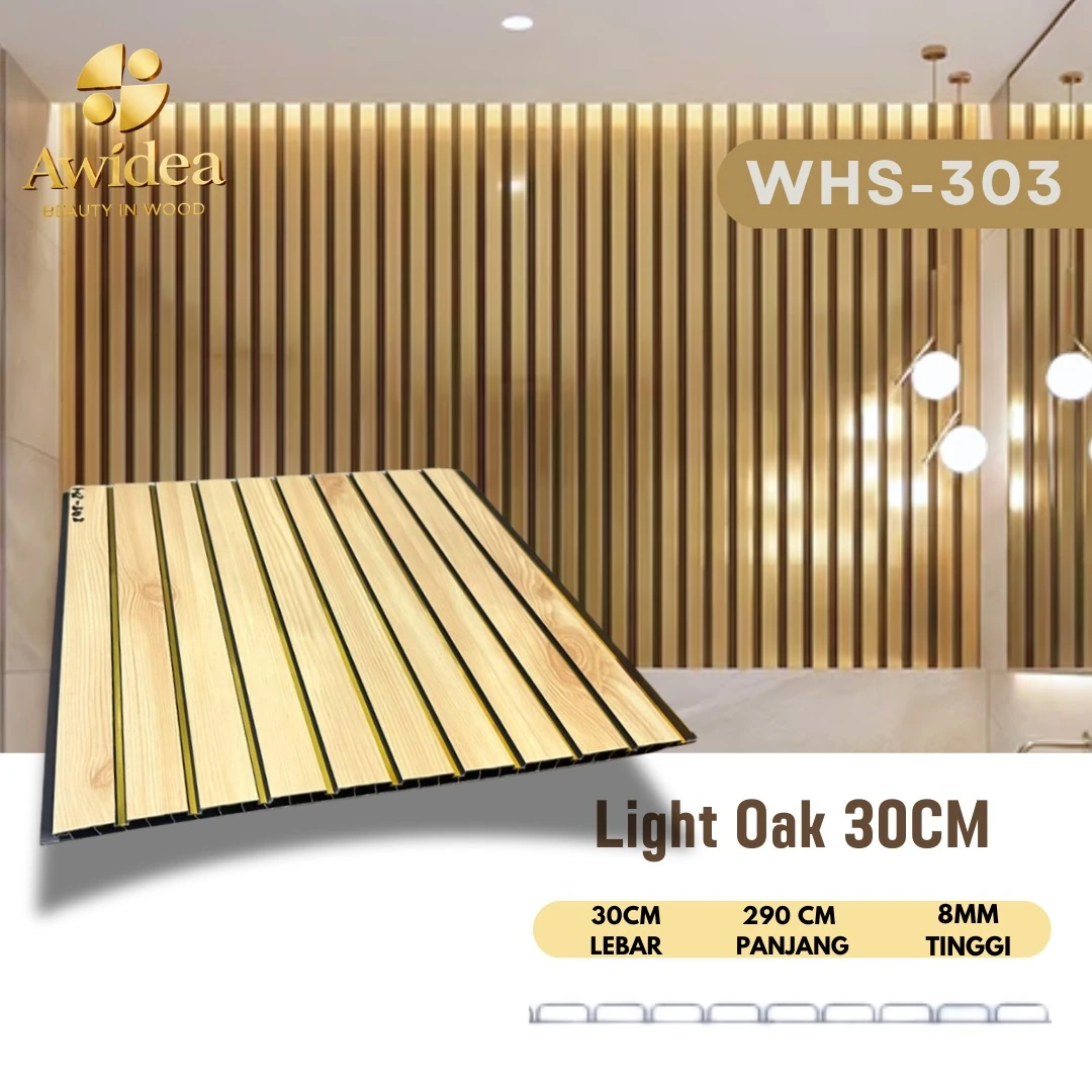WHS-303 Light Oak 30CM - WPC Premium 30 cm AWIDEA