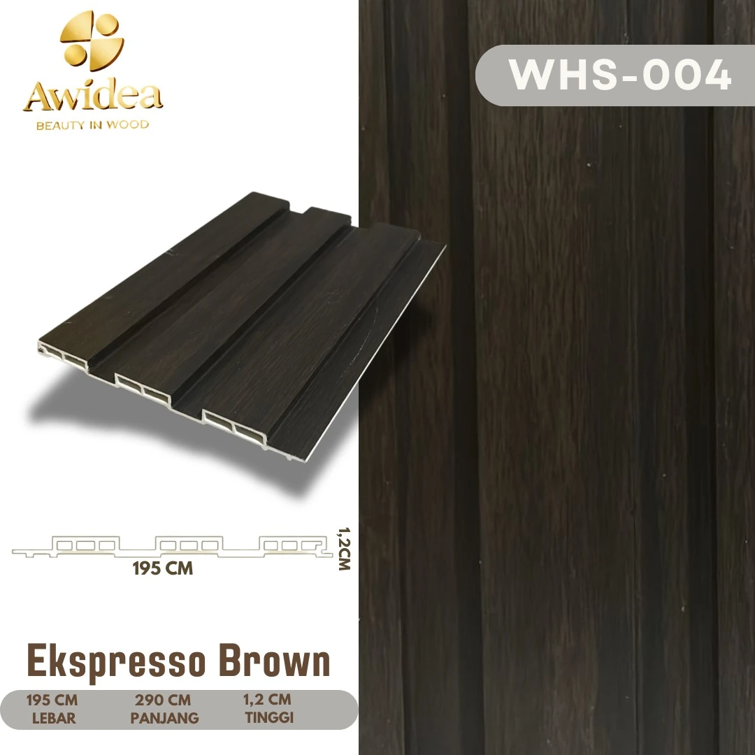 WHS-004 Ekspresso Brown - WPC Indoor 19,5 cm AWIDEA