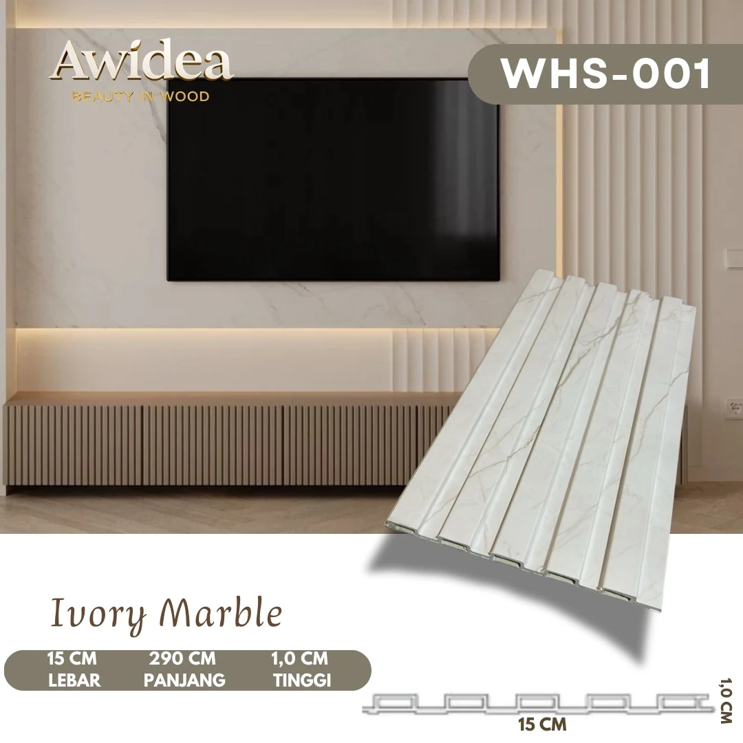 WHS-001 Ivory Marble - WPC Mini 15 cm AWIDEA