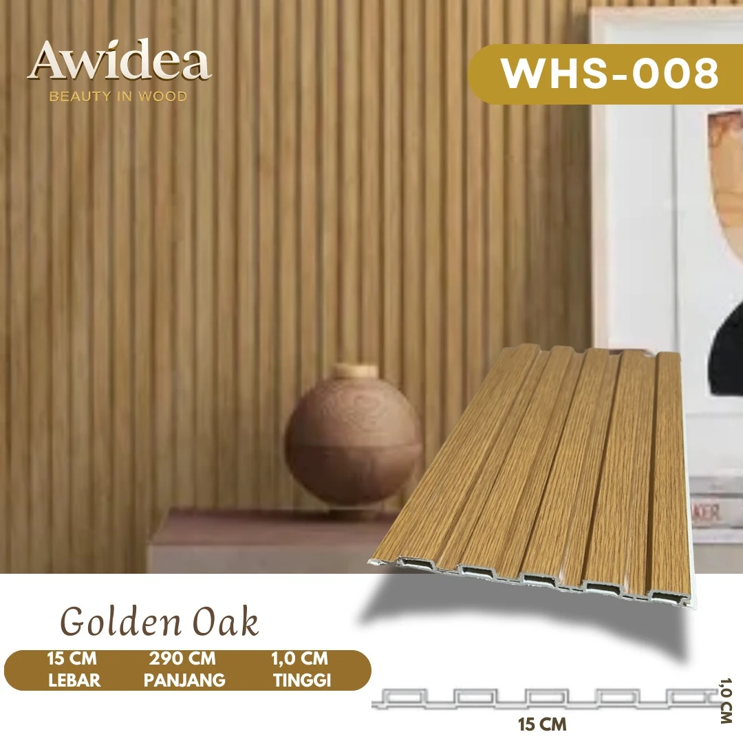 WHS-008 Golden Oak - WPC Mini 15 cm AWIDEA