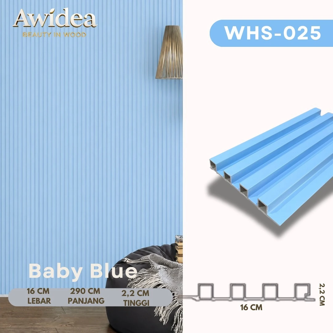WHS-025 Baby Blue - WPC Indoor 16 cm WHS AWIDEA